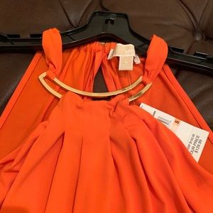 Michael Kors silk dress - orange